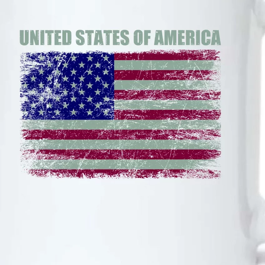 United States Of America Black Color Changing Mug