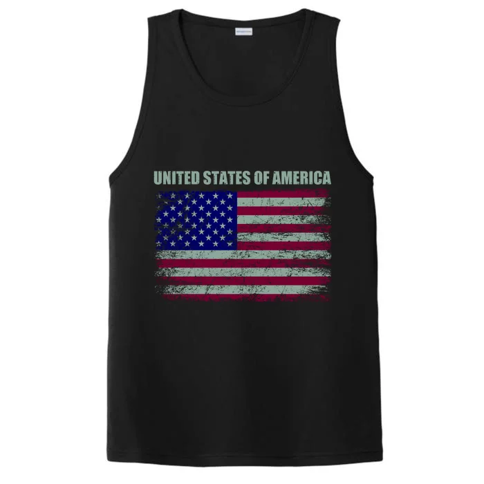 United States Of America Performance Tank