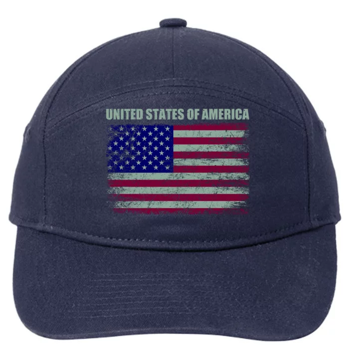 United States Of America 7-Panel Snapback Hat