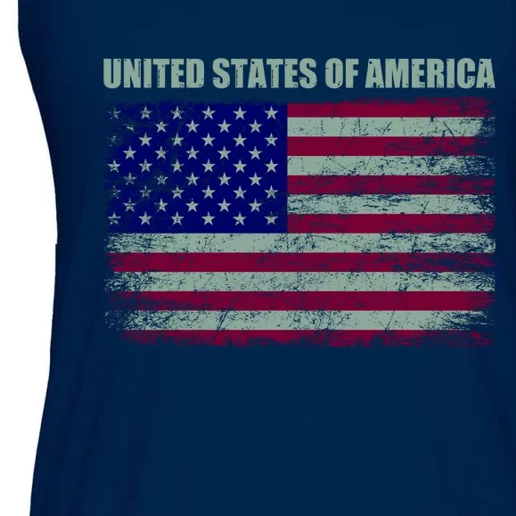 United States Of America Ladies Essential Flowy Tank