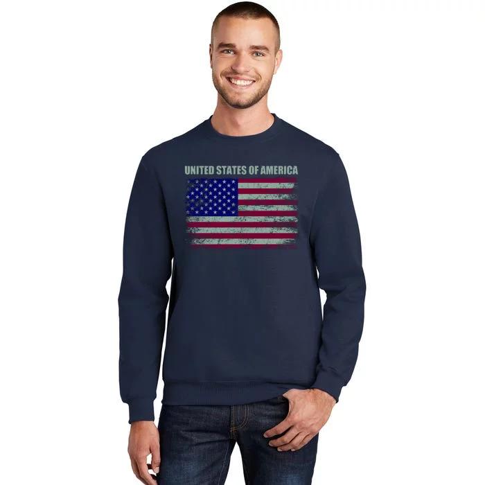 United States Of America Tall Sweatshirt