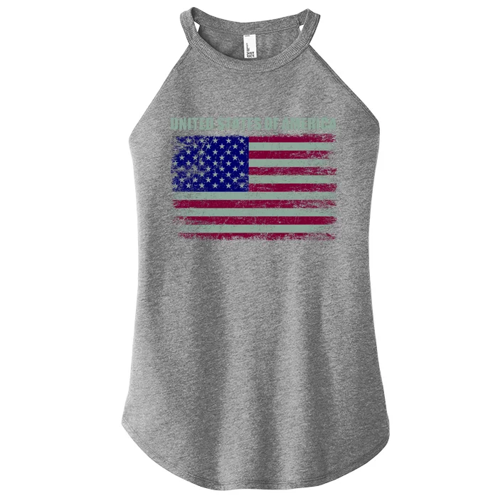 United States Of America Women’s Perfect Tri Rocker Tank