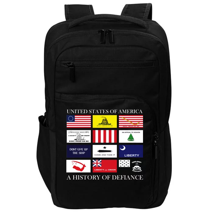 United States Of America A History Of Defiance Impact Tech Backpack