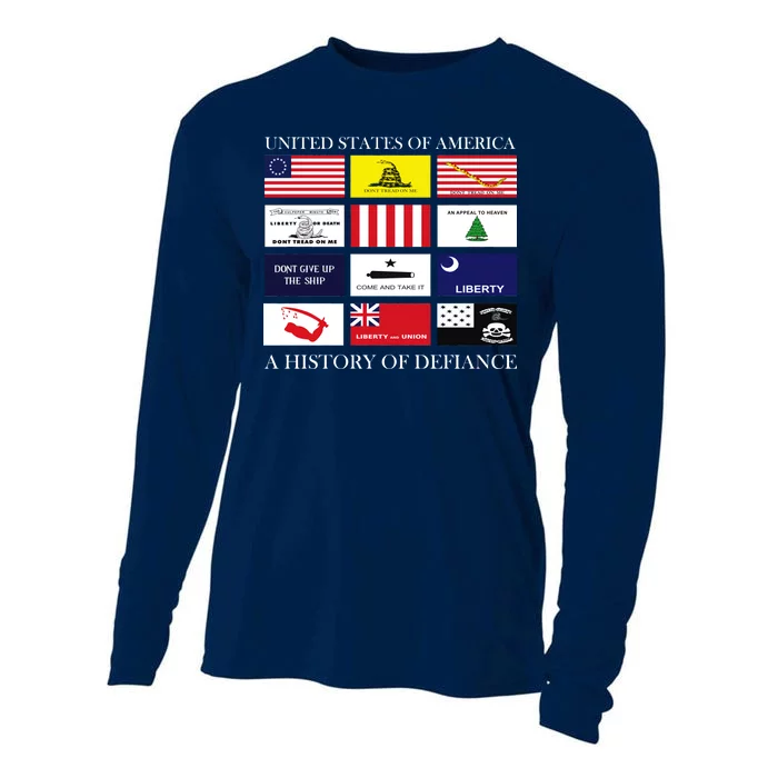 United States Of America A History Of Defiance Cooling Performance Long Sleeve Crew