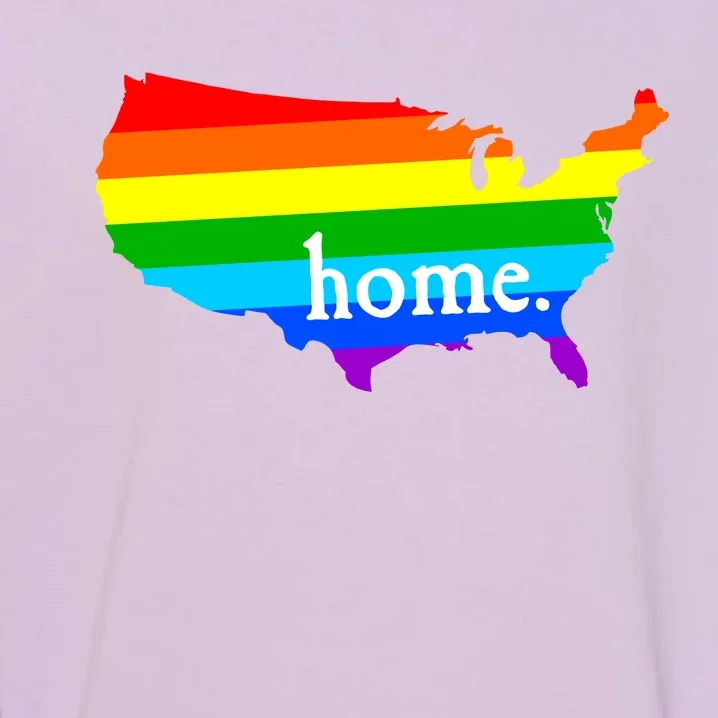 United States of America Home. Rainbow Pride Garment-Dyed Sweatshirt