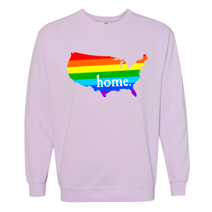 United States of America Home. Rainbow Pride Garment-Dyed Sweatshirt