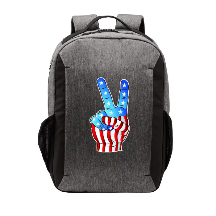 United States of America Peace Flag Stars Vector Backpack