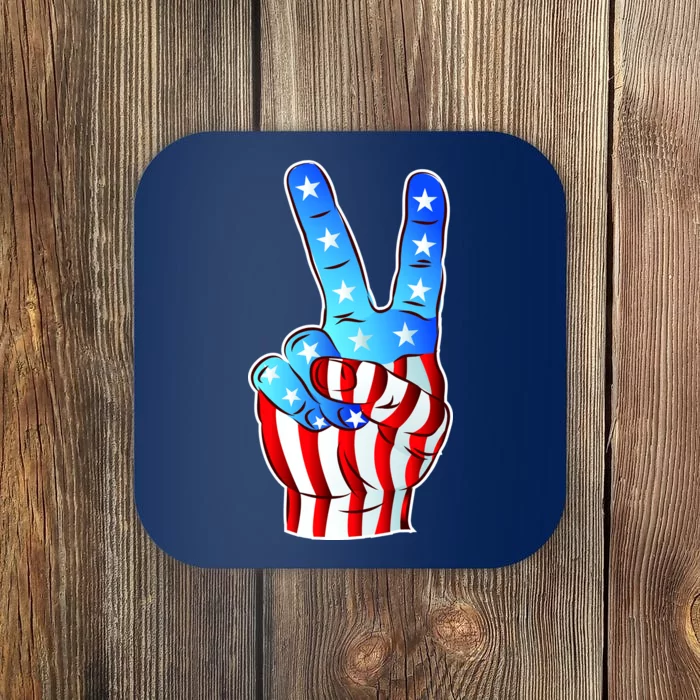 United States of America Peace Flag Stars Coaster