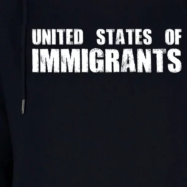 United States of Immigrants American Citizen Womens Funnel Neck Pullover Hood