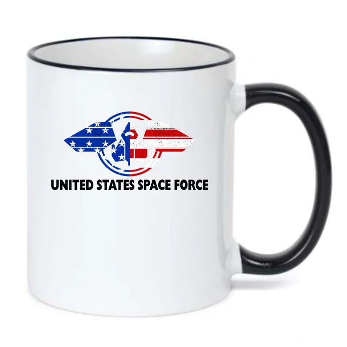 United States Space Force Black Color Changing Mug