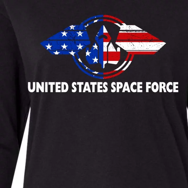 United States Space Force Womens Cotton Relaxed Long Sleeve T-Shirt