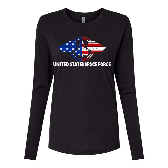 United States Space Force Womens Cotton Relaxed Long Sleeve T-Shirt