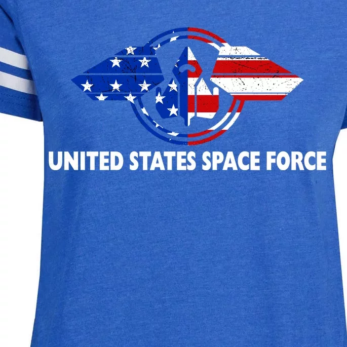 United States Space Force Enza Ladies Jersey Football T-Shirt