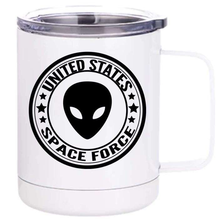 United States Space Force Alien Front & Back 12oz Stainless Steel Tumbler Cup