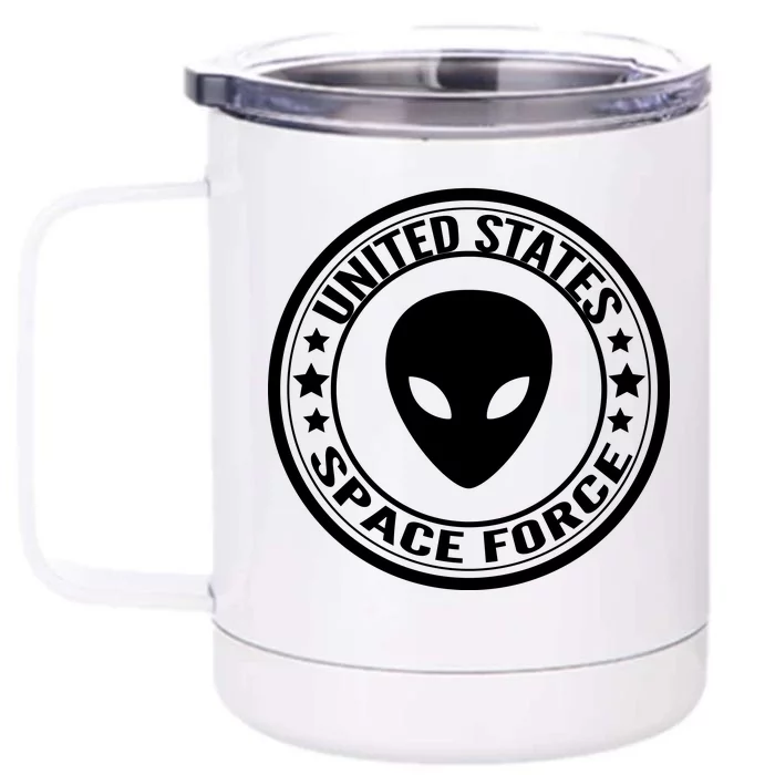 United States Space Force Alien Front & Back 12oz Stainless Steel Tumbler Cup