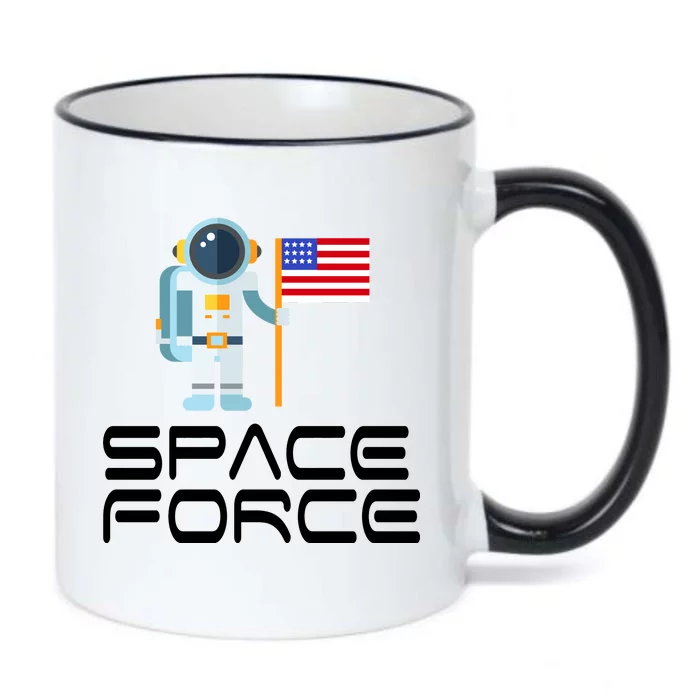 United States Space Force Astronaut Flag Black Color Changing Mug