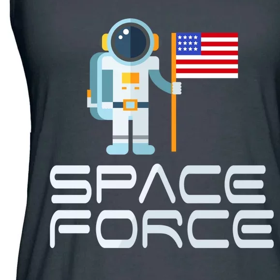 United States Space Force Astronaut Flag Ladies Essential Flowy Tank