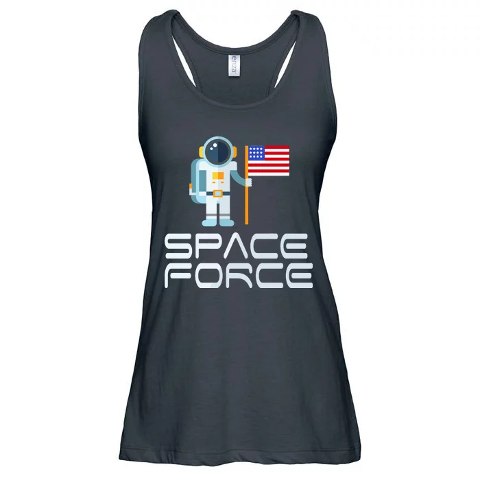 United States Space Force Astronaut Flag Ladies Essential Flowy Tank