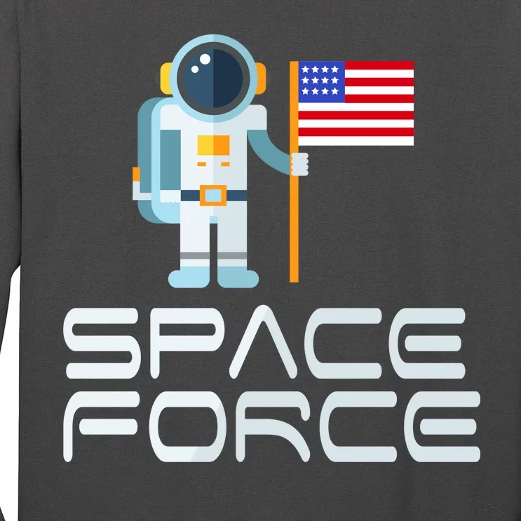 United States Space Force Astronaut Flag Tall Long Sleeve T-Shirt