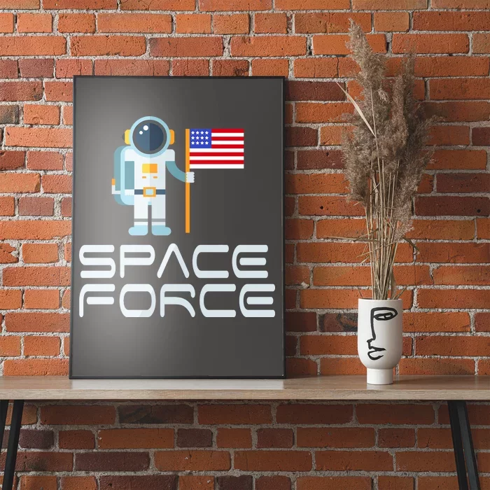 United States Space Force Astronaut Flag Poster