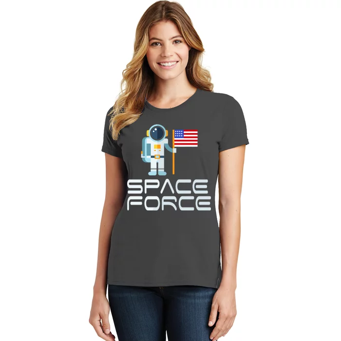 United States Space Force Astronaut Flag Women's T-Shirt