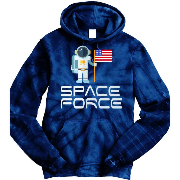 United States Space Force Astronaut Flag Tie Dye Hoodie