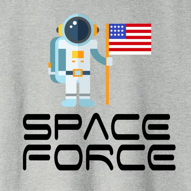 United States Space Force Astronaut Flag Women's Crop Top Tee