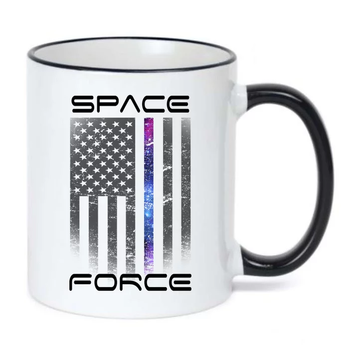 United States Space Force Flag Black Color Changing Mug