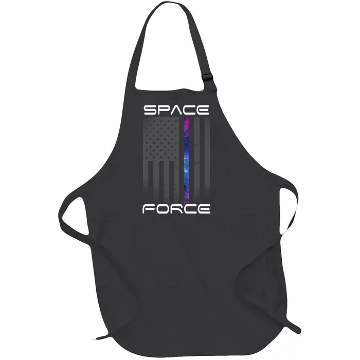 United States Space Force Flag Full-Length Apron With Pocket