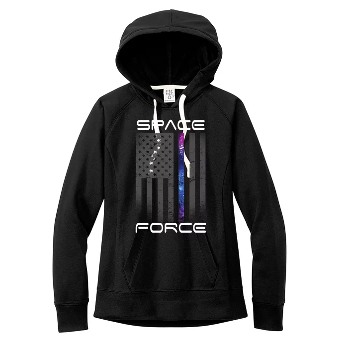 United States Space Force Flag Women's Fleece Hoodie