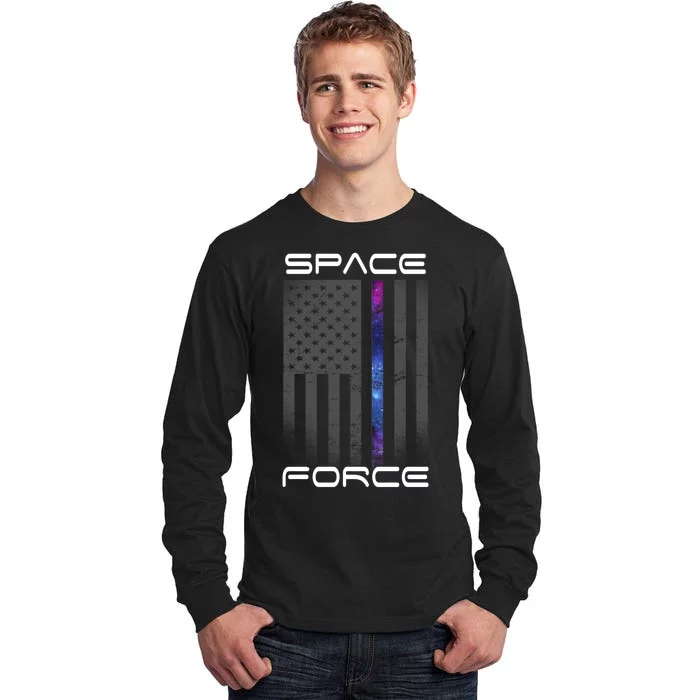 United States Space Force Flag Tall Long Sleeve T-Shirt