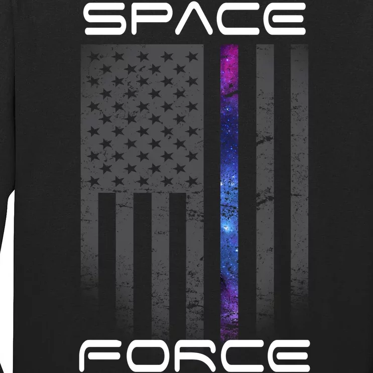 United States Space Force Flag Tall Long Sleeve T-Shirt