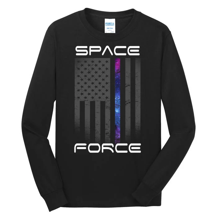 United States Space Force Flag Tall Long Sleeve T-Shirt