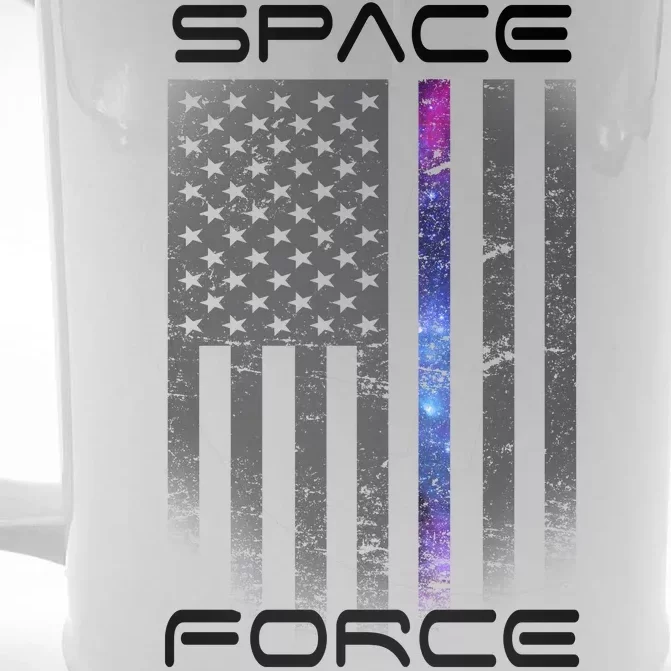 United States Space Force Flag Front & Back Beer Stein