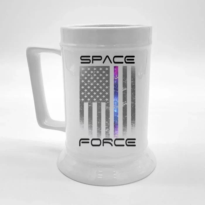 United States Space Force Flag Front & Back Beer Stein