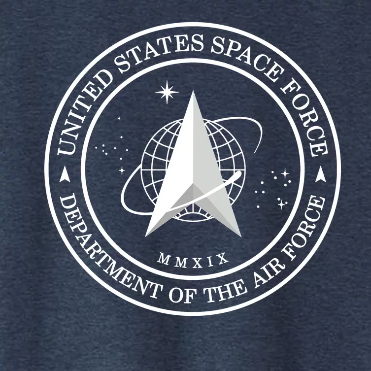 United States Space Force Outline Logo Women's Crop Top Tee