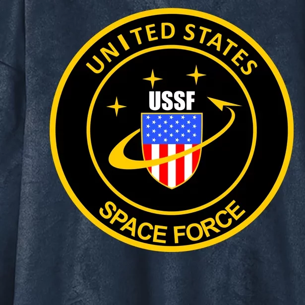 United States Space Force USSF Hooded Wearable Blanket