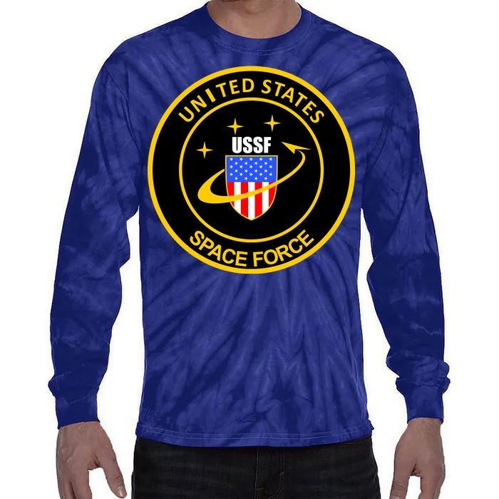 United States Space Force USSF Tie-Dye Long Sleeve Shirt