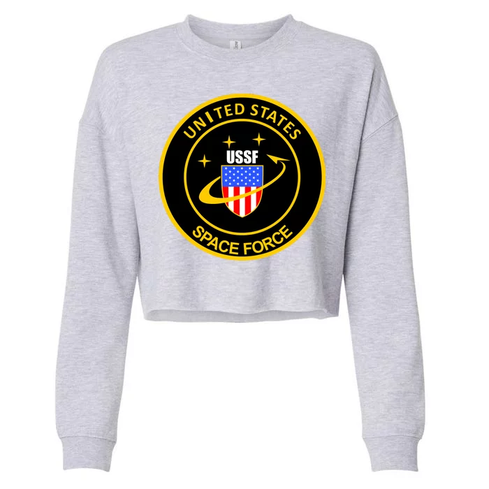 United States Space Force USSF Cropped Pullover Crew