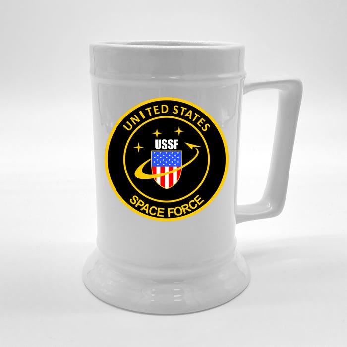 United States Space Force USSF Front & Back Beer Stein