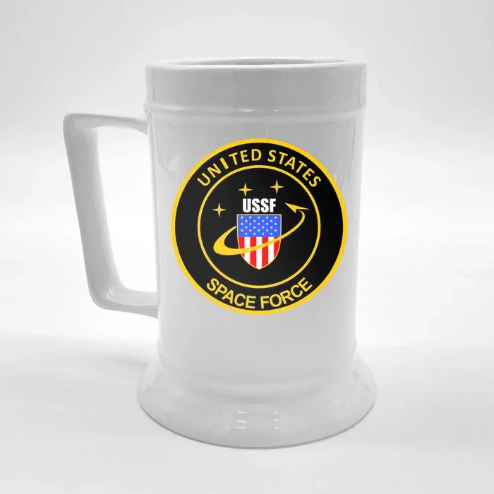 United States Space Force USSF Front & Back Beer Stein