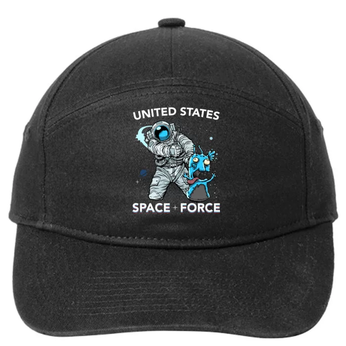 United States Space Force USSF Alien Fight 7-Panel Snapback Hat