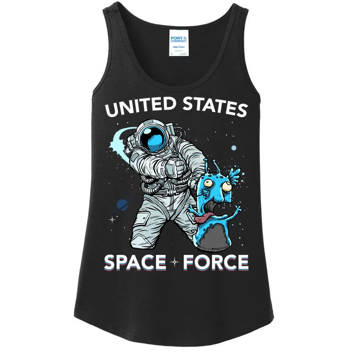 United States Space Force USSF Alien Fight Ladies Essential Tank