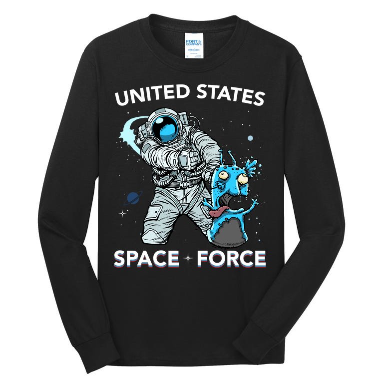 United States Space Force USSF Alien Fight Tall Long Sleeve T-Shirt