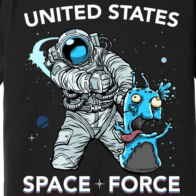 United States Space Force USSF Alien Fight Premium T-Shirt