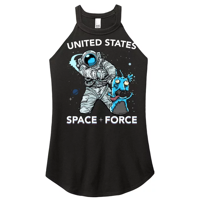 United States Space Force USSF Alien Fight Women’s Perfect Tri Rocker Tank