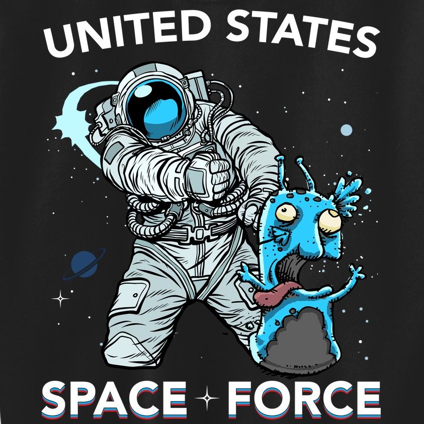 United States Space Force USSF Alien Fight Kids Sweatshirt