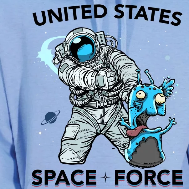 United States Space Force USSF Alien Fight Unisex Surf Hoodie