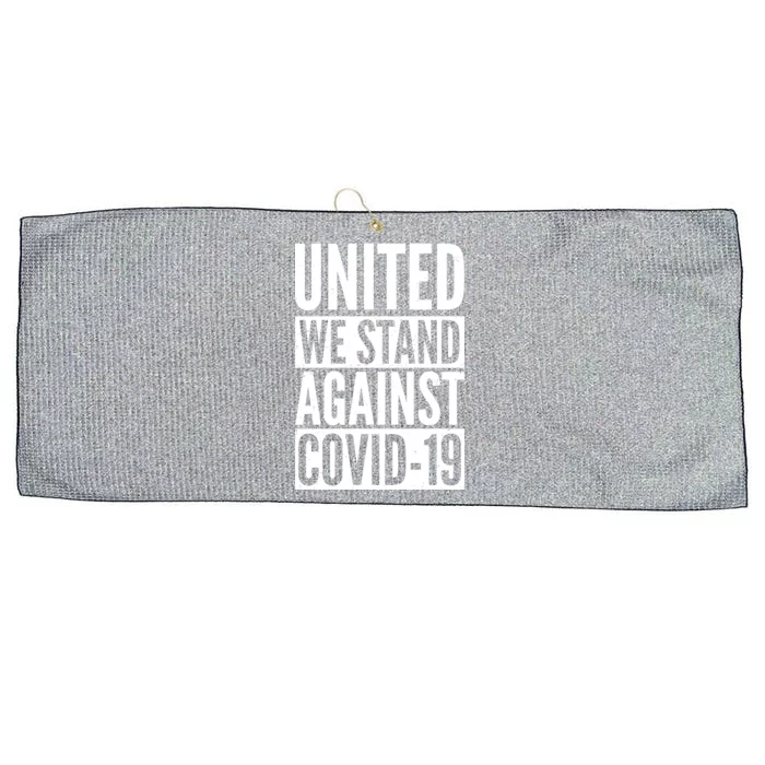 United We Stand Against Covid-19 Large Microfiber Waffle Golf Towel