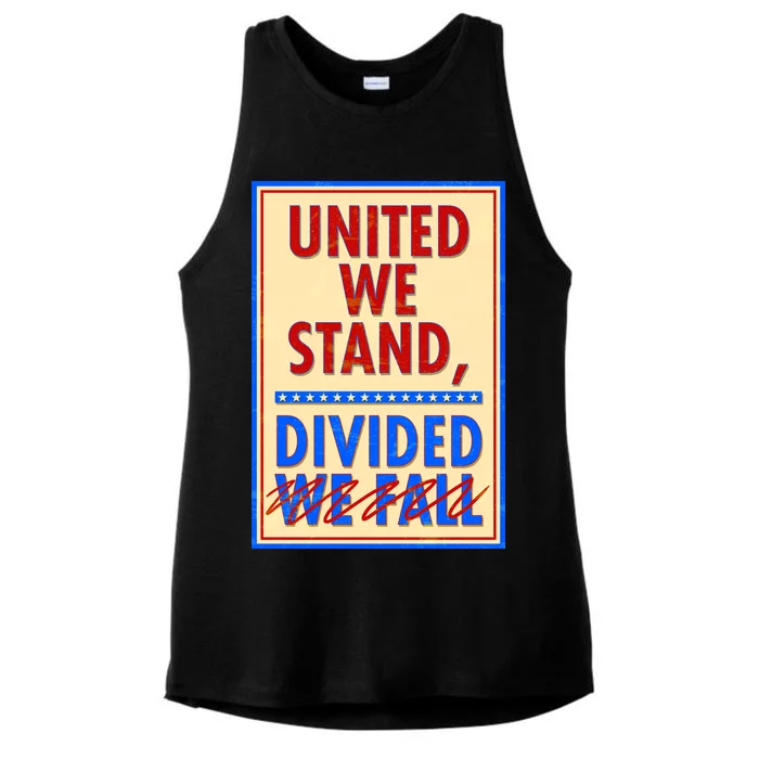 United We Stand Divided Ladies Tri-Blend Wicking Tank